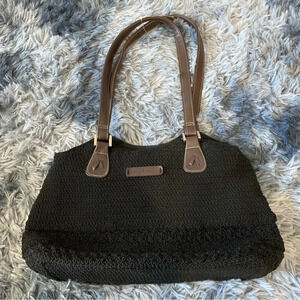 Frankie & Johnnie Crochet Woven Shoulder‎ Bag